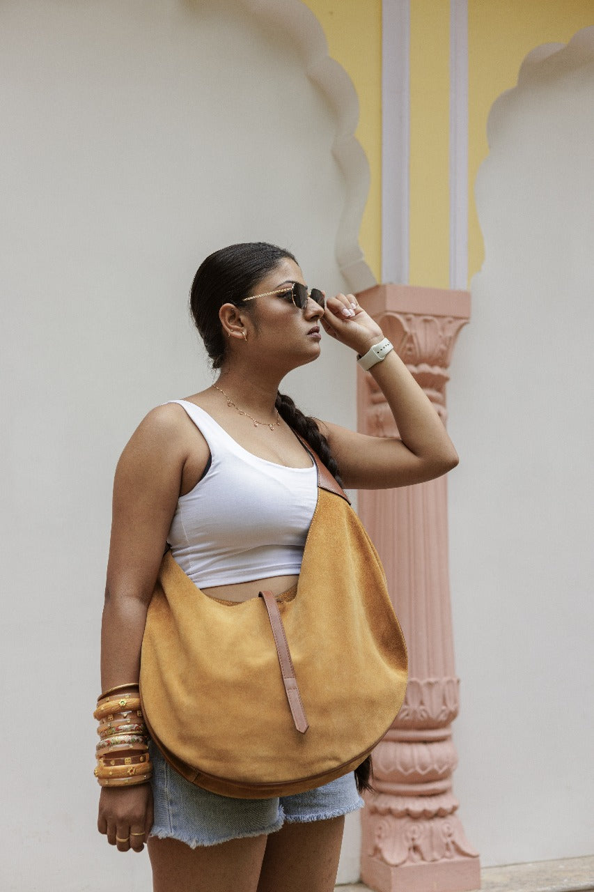 The Seerai Suede Hobo - Soft Nomadic Grace
