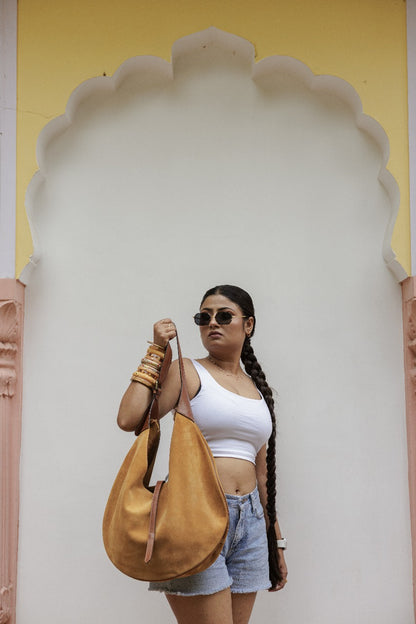 The Seerai Suede Hobo - Soft Nomadic Grace