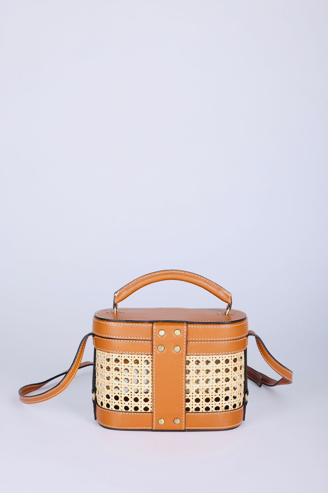 The Luma Cane Box Bag - Handwoven Radiance